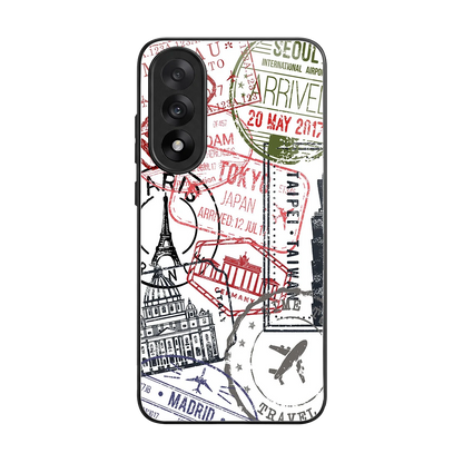 Stamp Collection back phone cover | glass case for oneplus nord 5