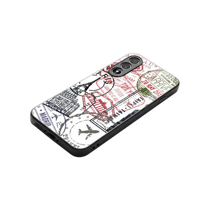 Stamp Collection stylish phone case for oneplus nord 5 | glossy glass and slim fit