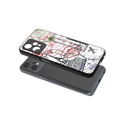 Stamp Collection sleek oneplus nord ce 2 lite cover with tempered glass back and TPU edges