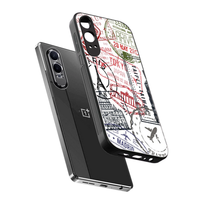 Stamp Collection sleek oneplus nord ce 4 lite cover with tempered glass back and TPU edges