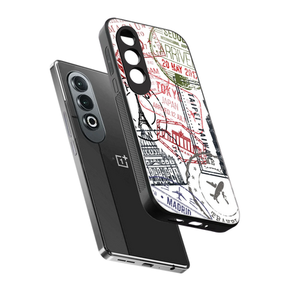 Stamp Collection sleek oneplus nord ce 4 cover with tempered glass back and TPU edges