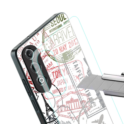 Stamp Collection stylish phone case for oneplus nord ce 4 | glossy glass and slim fit