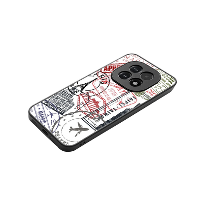 Stamp Collection stylish phone case for oppo f29 5g | glossy glass and slim fit
