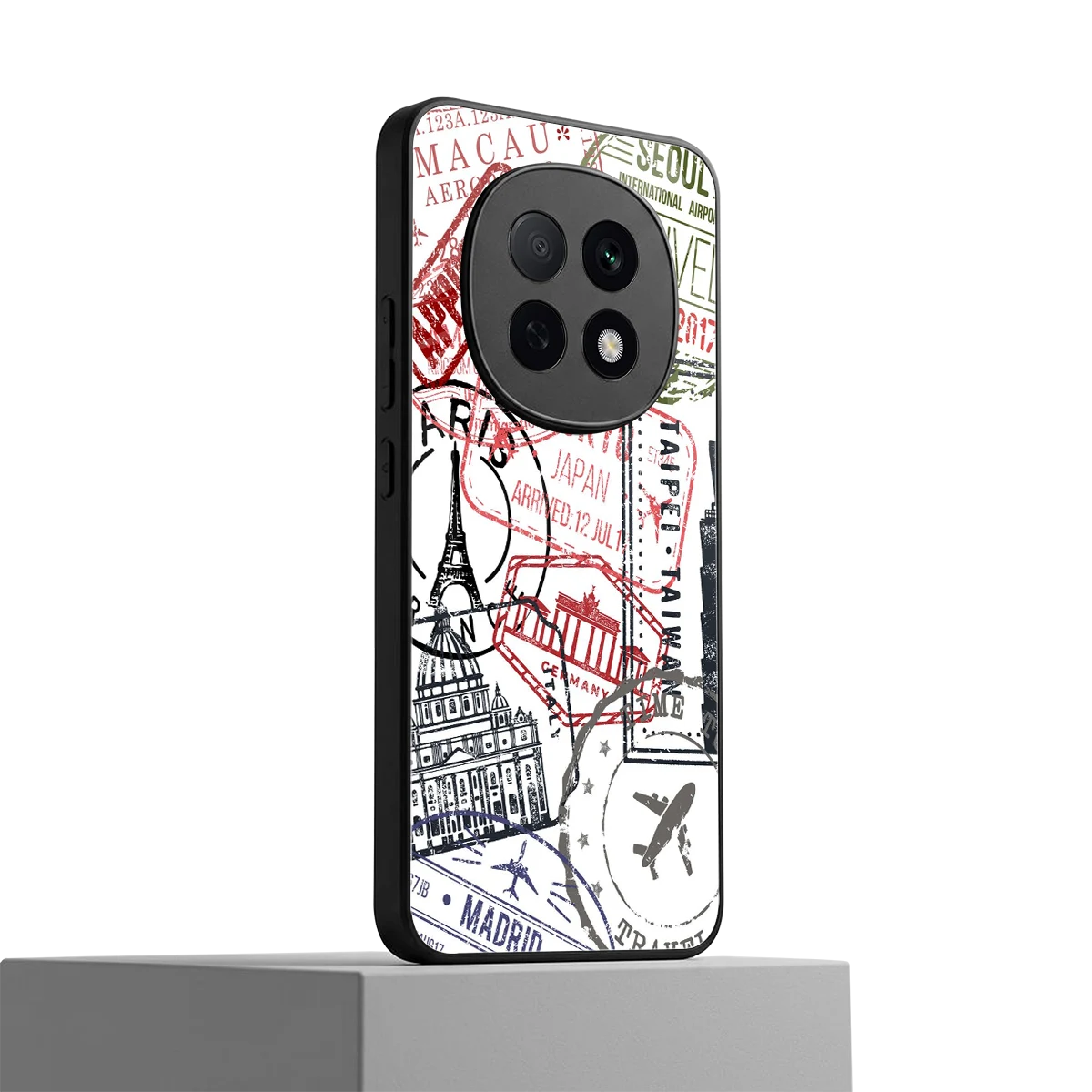 Stamp Collection oppo f29 pro 5g mobile cover | shockproof glass phone case