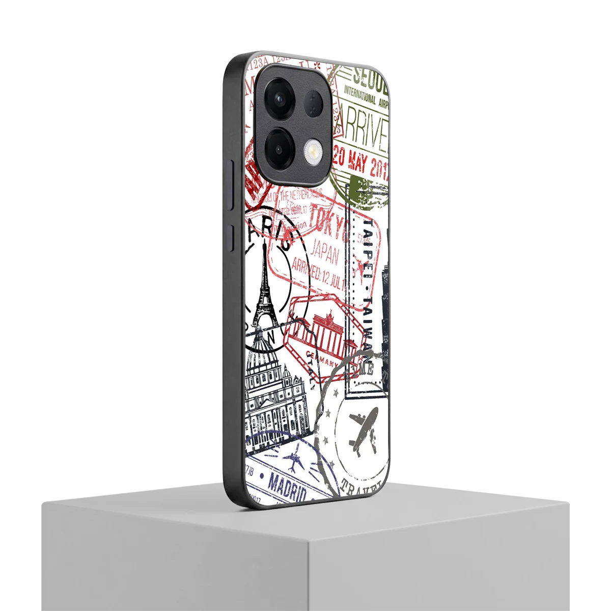 Stamp Collection oppo k13 5g mobile cover | shockproof glass phone case