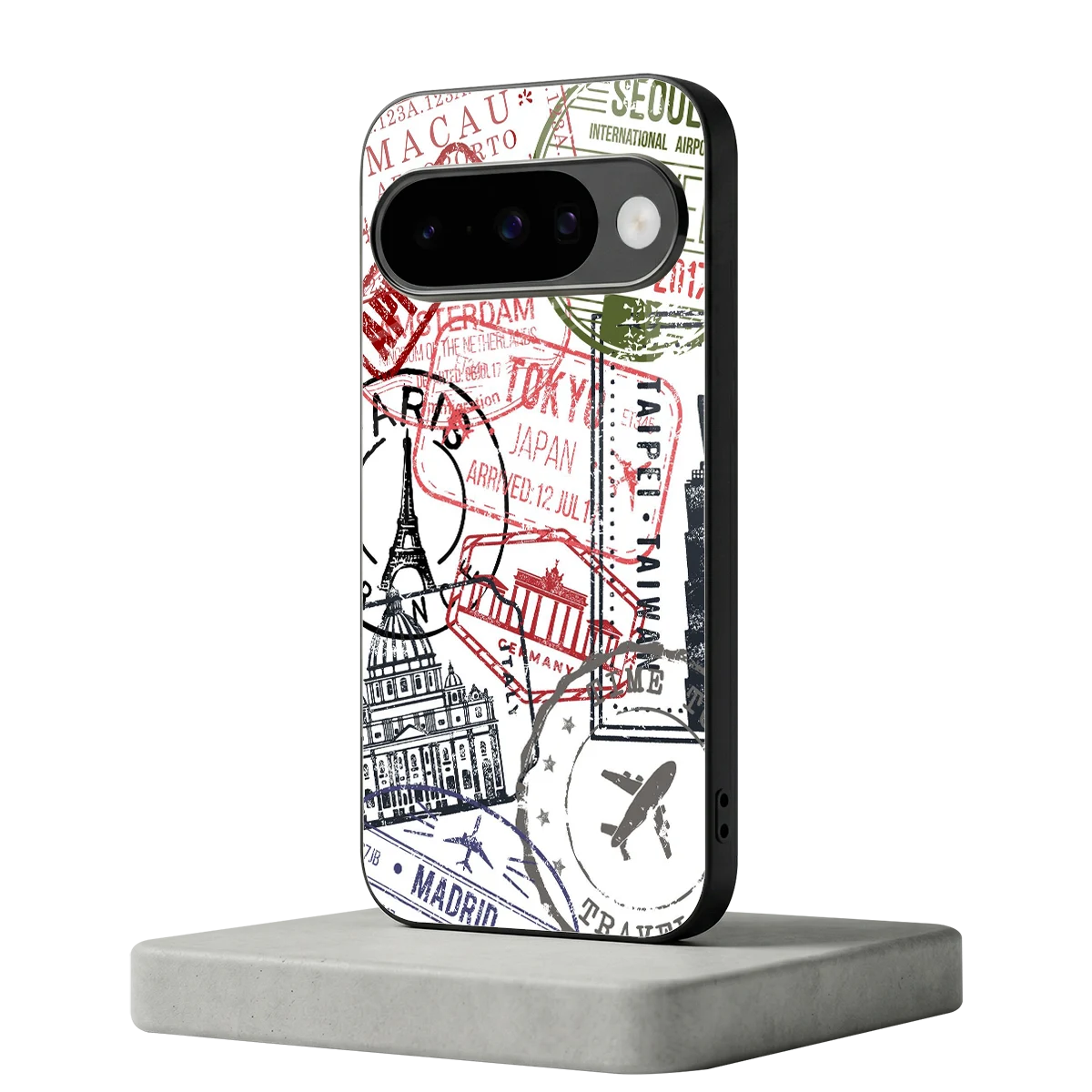 Stamp Collection google pixel 10 mobile cover | shockproof glass phone case