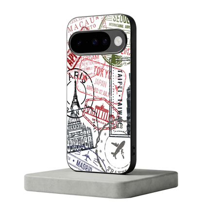 Stamp Collection google pixel 10 mobile cover | shockproof glass phone case