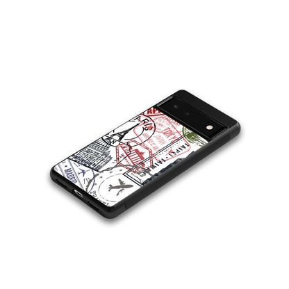 Stamp Collection google pixel 6 mobile cover | shockproof glass phone case