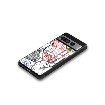 Stamp Collection google pixel 7 pro mobile cover | shockproof glass phone case