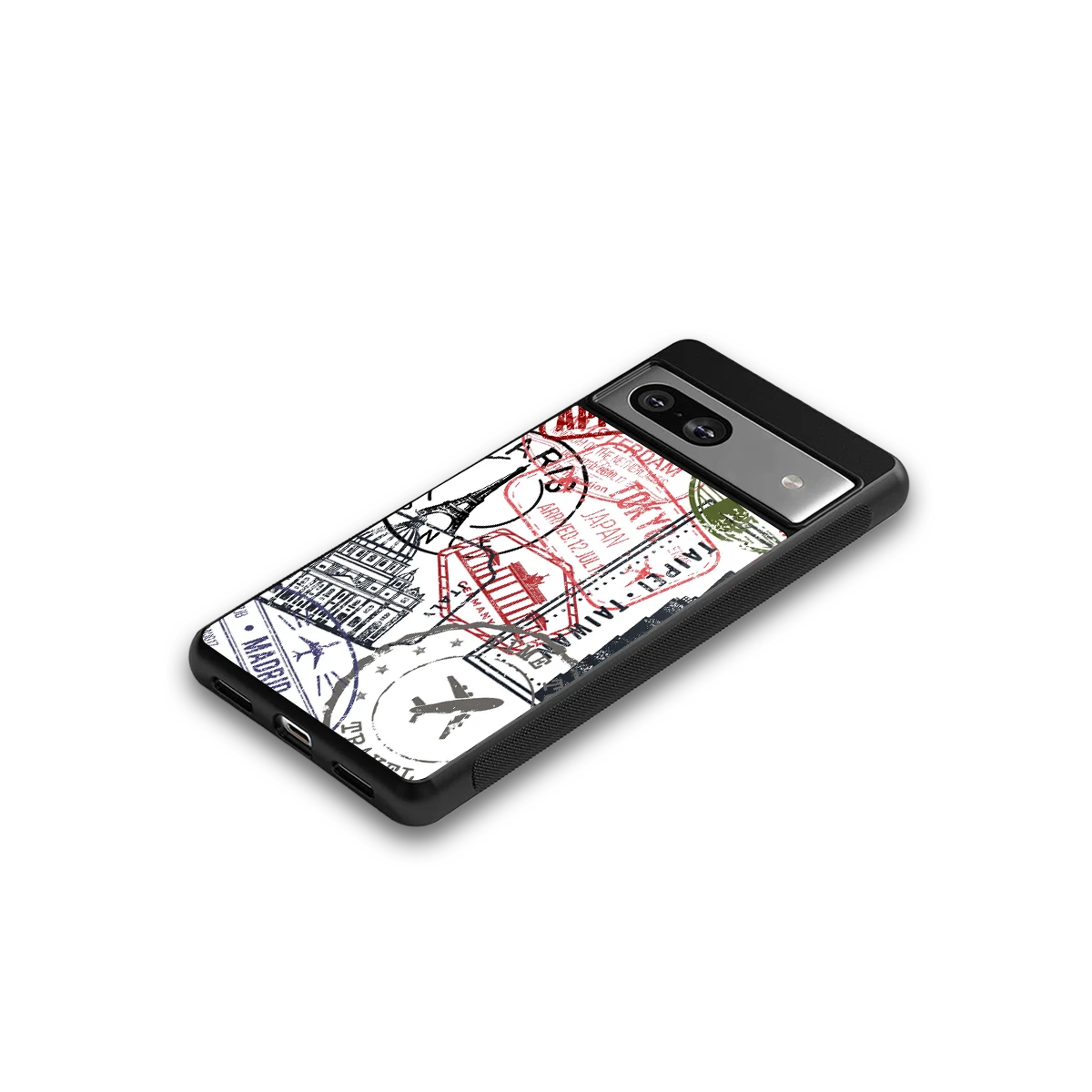 Stamp Collection google pixel 7a mobile cover | shockproof glass phone case