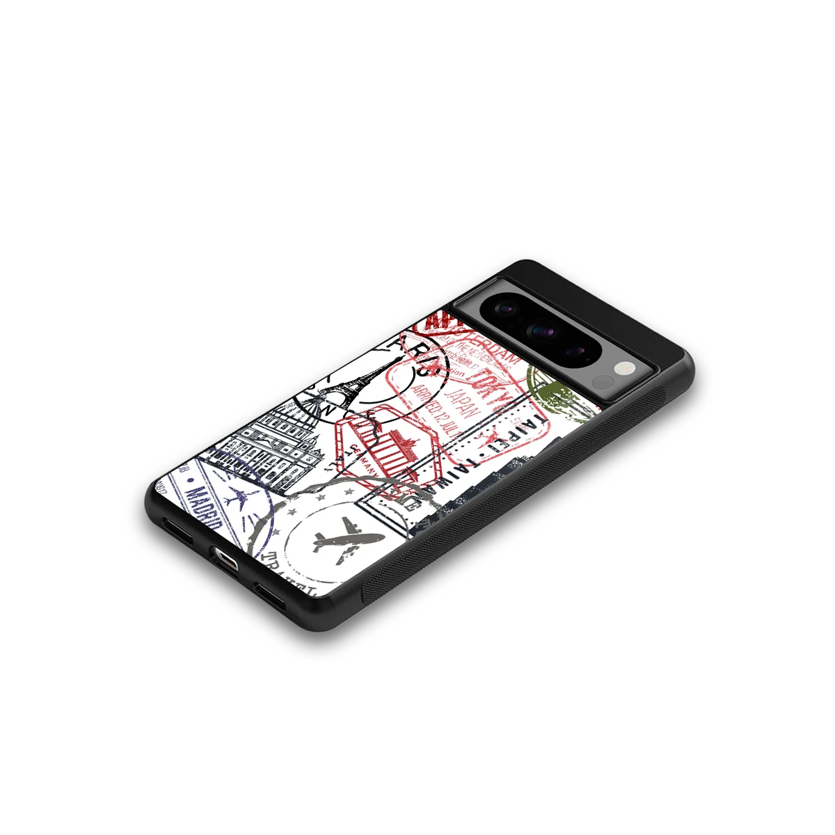 Stamp Collection google pixel 8 pro mobile cover | shockproof glass phone case
