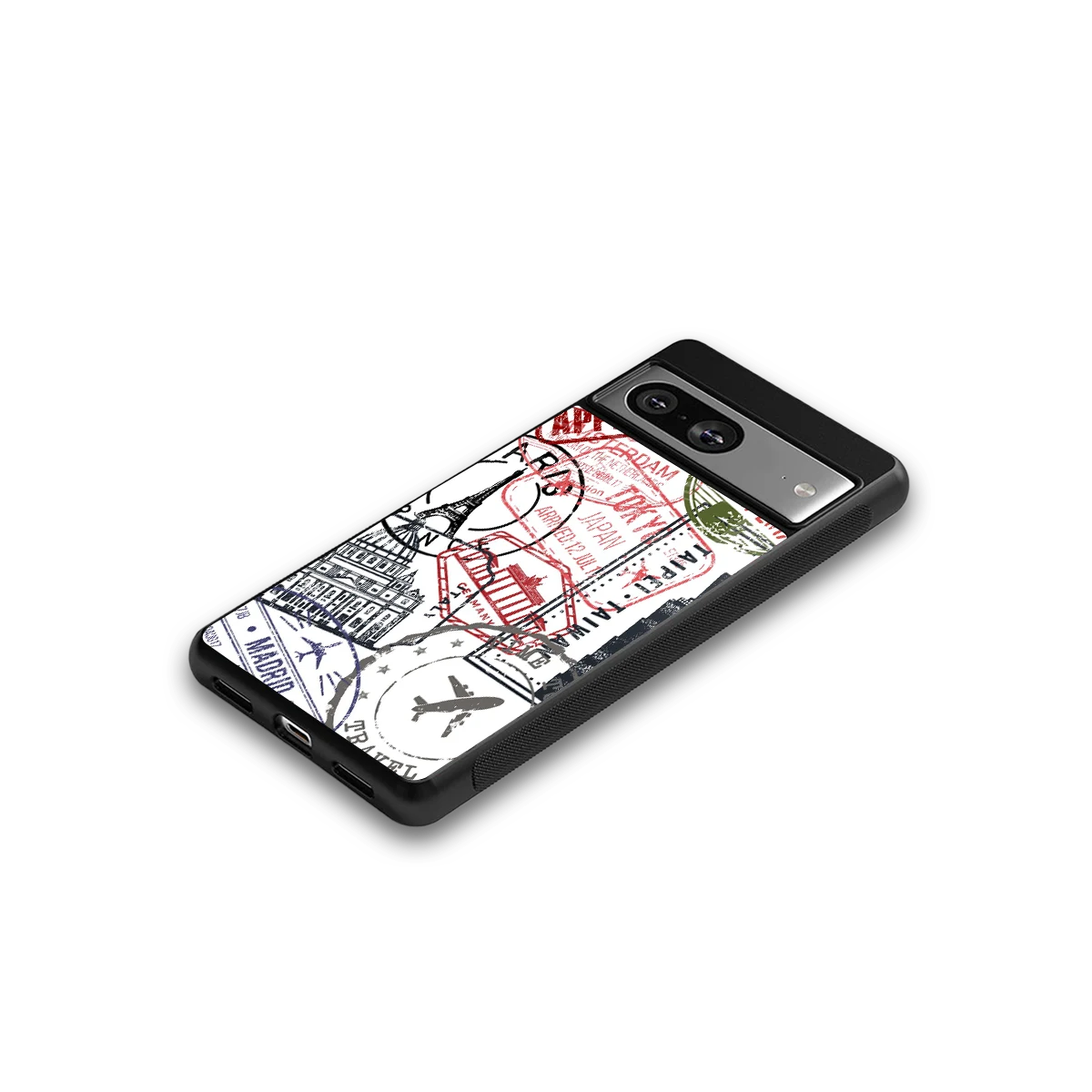 Stamp Collection google pixel 8 mobile cover | shockproof glass phone case
