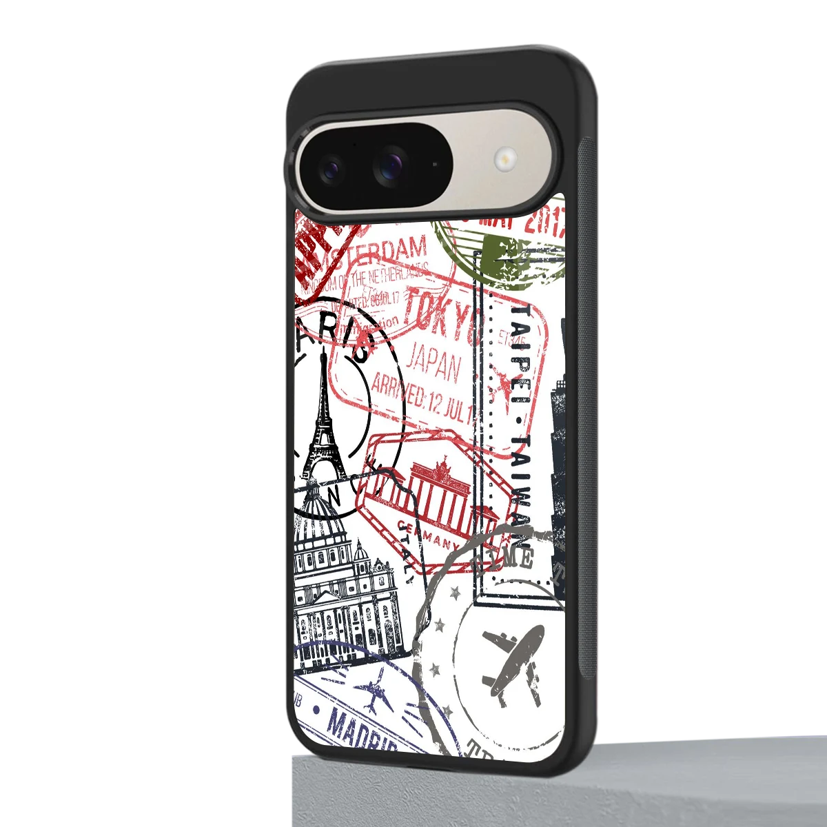 Stamp Collection google pixel 9 mobile cover | shockproof glass phone case