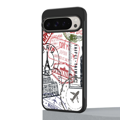 Stamp Collection google pixel 9 pro xl mobile cover | shockproof glass phone case