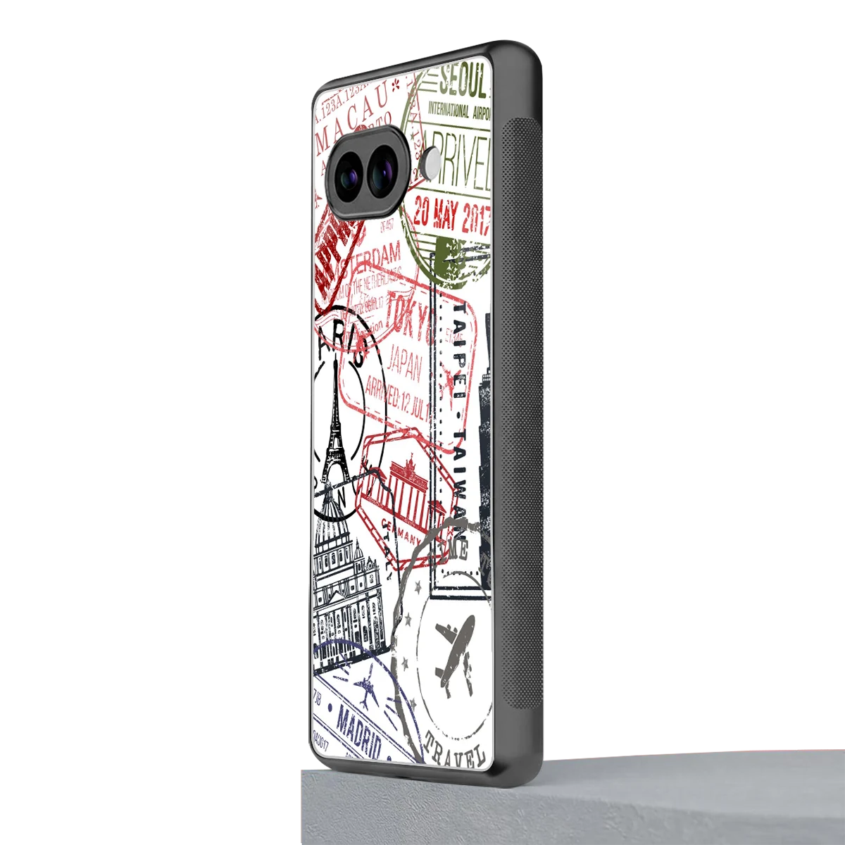 Stamp Collection google pixel 10a mobile cover | shockproof glass phone case