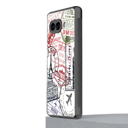 Stamp Collection google pixel 10a mobile cover | shockproof glass phone case