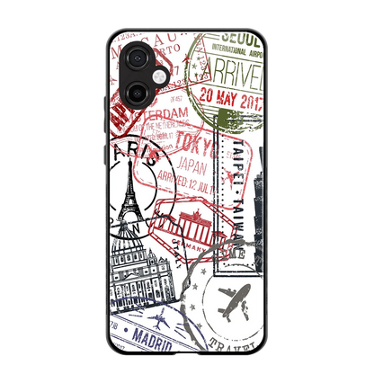 Stamp Collection back phone cover | glass case for samsung galaxy a06 5g