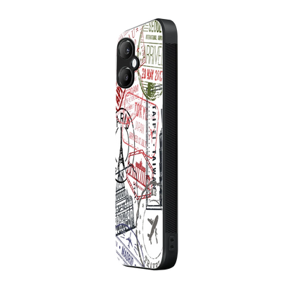 Stamp Collection samsung galaxy a06 5g mobile cover | shockproof glass phone case