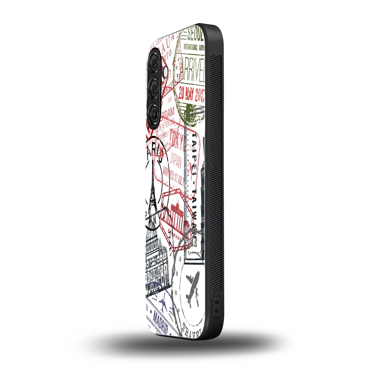 Stamp Collection samsung galaxy a55 5g mobile cover | shockproof glass phone case