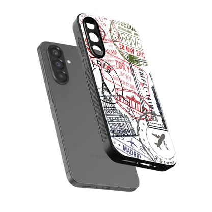 Stamp Collection sleek samsung galaxy a17 5g cover with tempered glass back and TPU edges