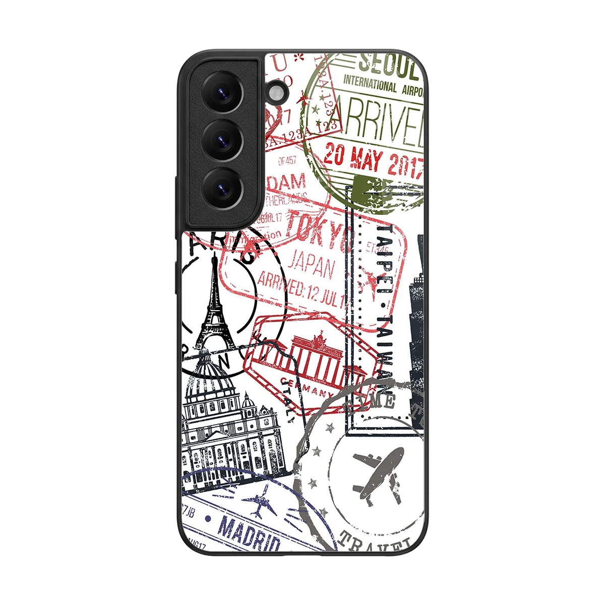 Stamp Collection back phone cover | glass case for samsung galaxy s22