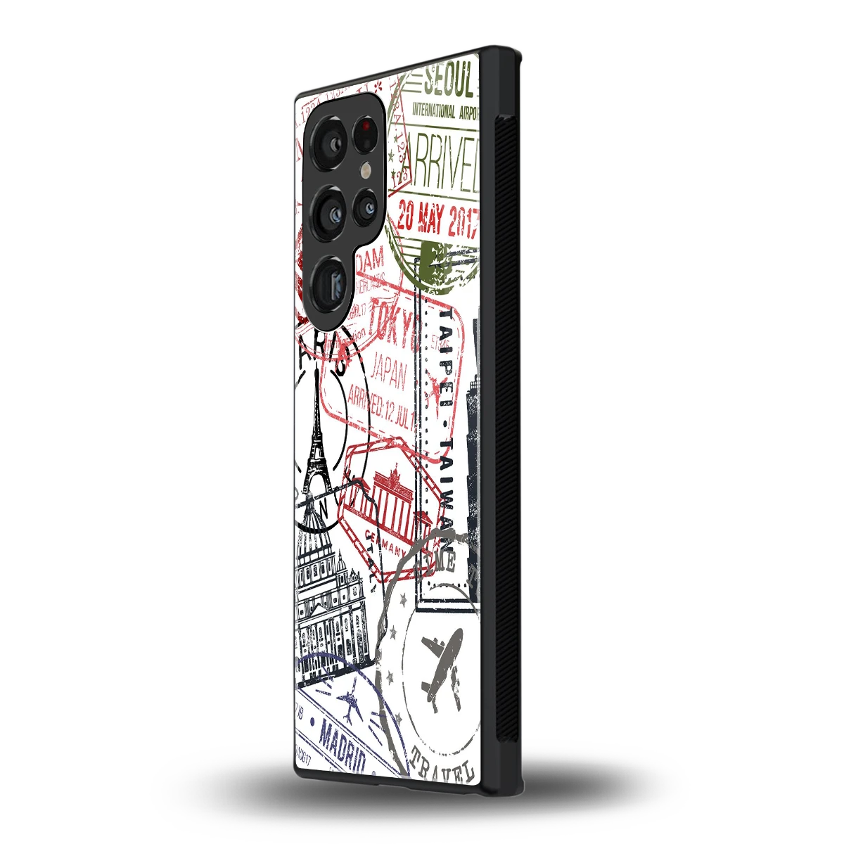 Stamp Collection samsung galaxy s24 ultra mobile cover | shockproof glass phone case