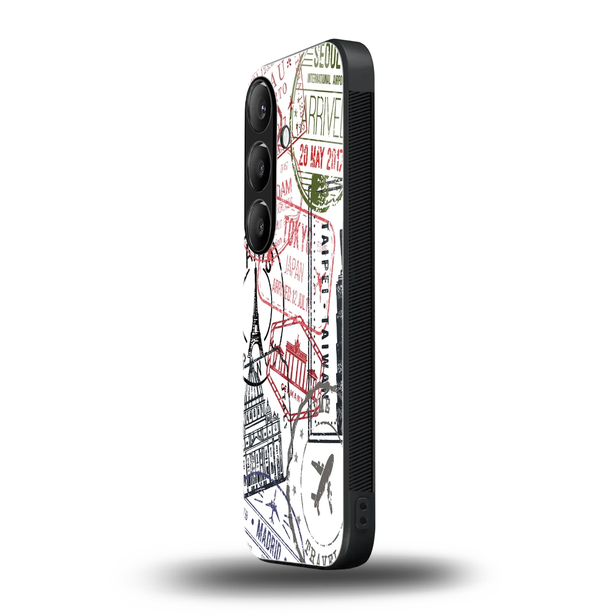 Stamp Collection samsung galaxy s25 fe mobile cover | shockproof glass phone case