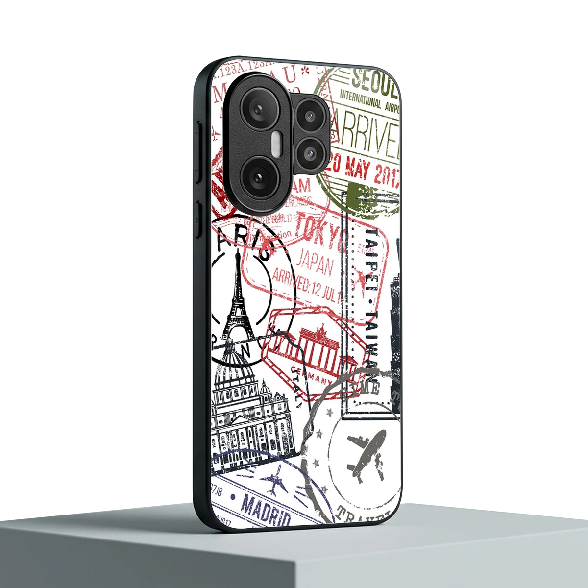 Stamp Collection vivo x200 fe mobile cover | shockproof glass phone case