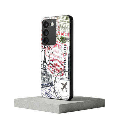 Stamp Collection vivo y200 5g mobile cover | shockproof glass phone case