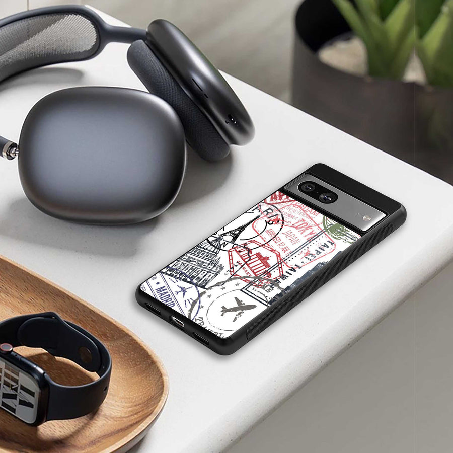 Stamp Collection Phone Case for Iphone 13 | Glass Case