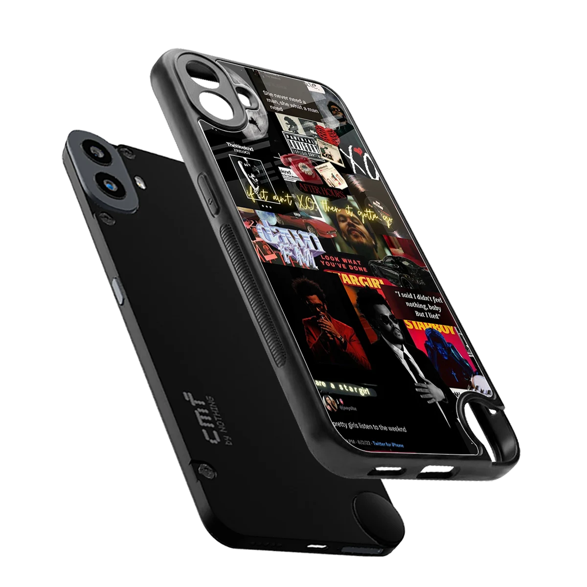 Star Boy Aura sleek cmf nothing phone 1 cover with tempered glass back and TPU edges