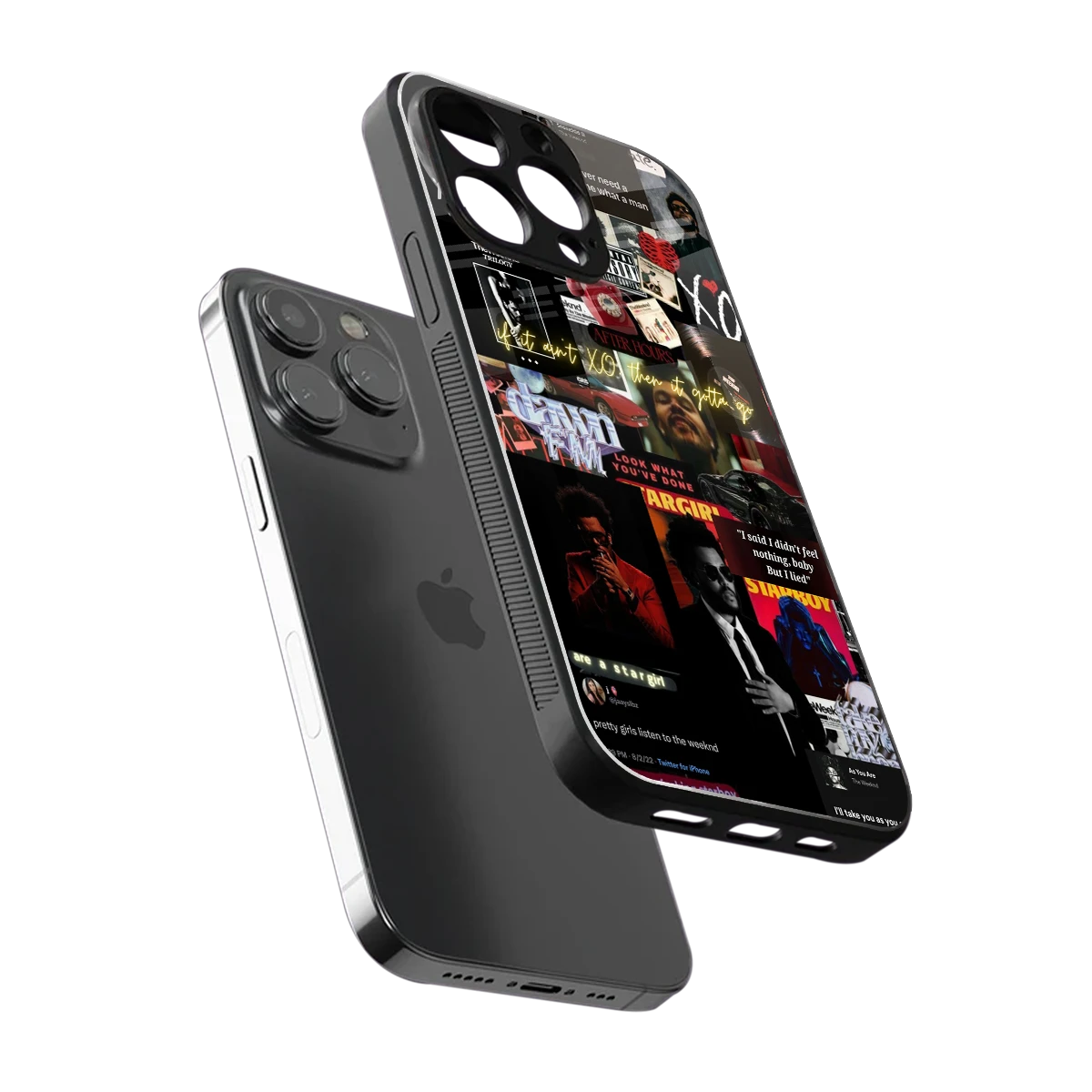 Star Boy Aura sleek iphone 12 pro max cover with tempered glass back and TPU edges