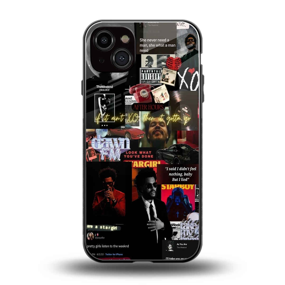 Star Boy Aura back phone cover | glass case for iphone 14 plus