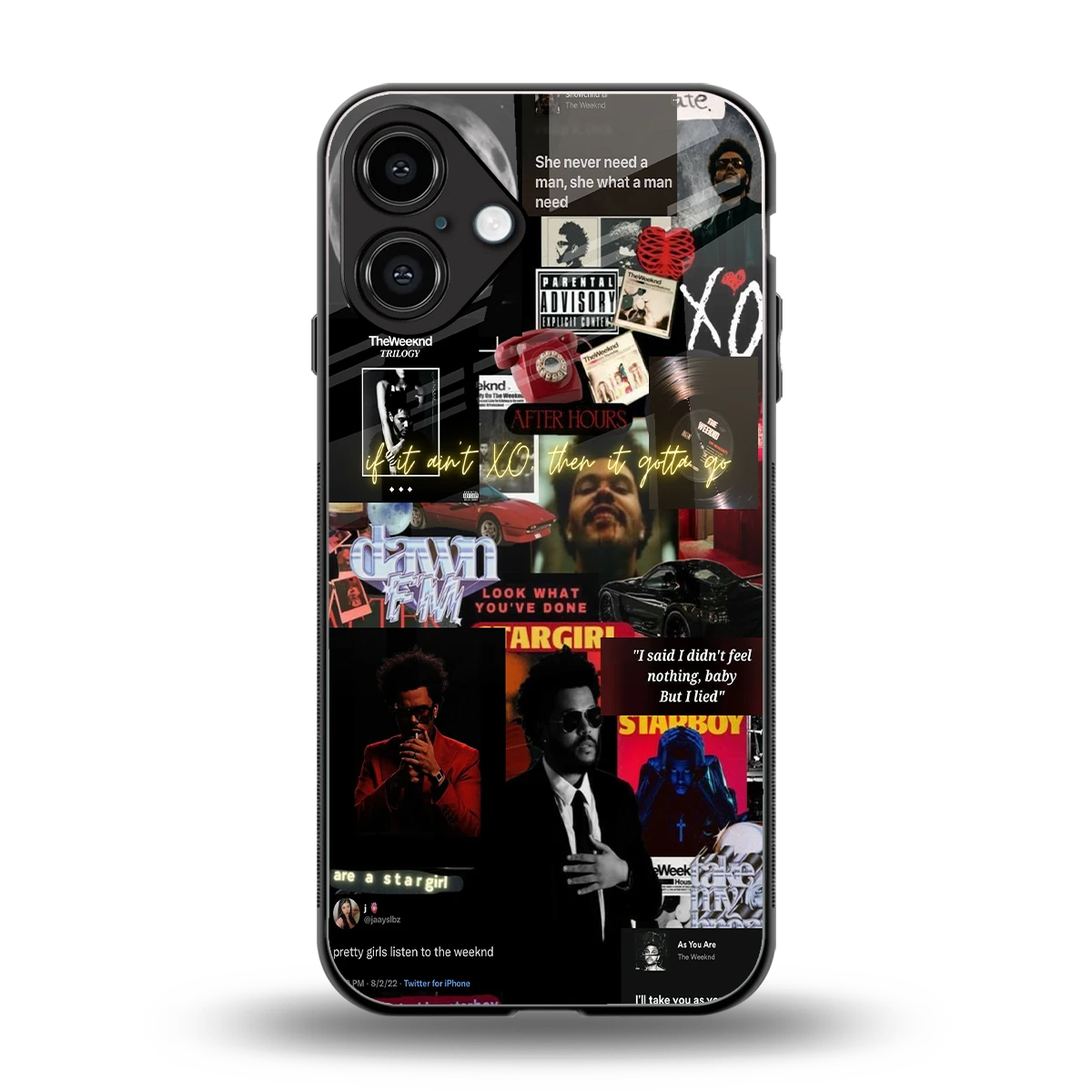 Star Boy Aura back phone cover | glass case for iphone 16 plus