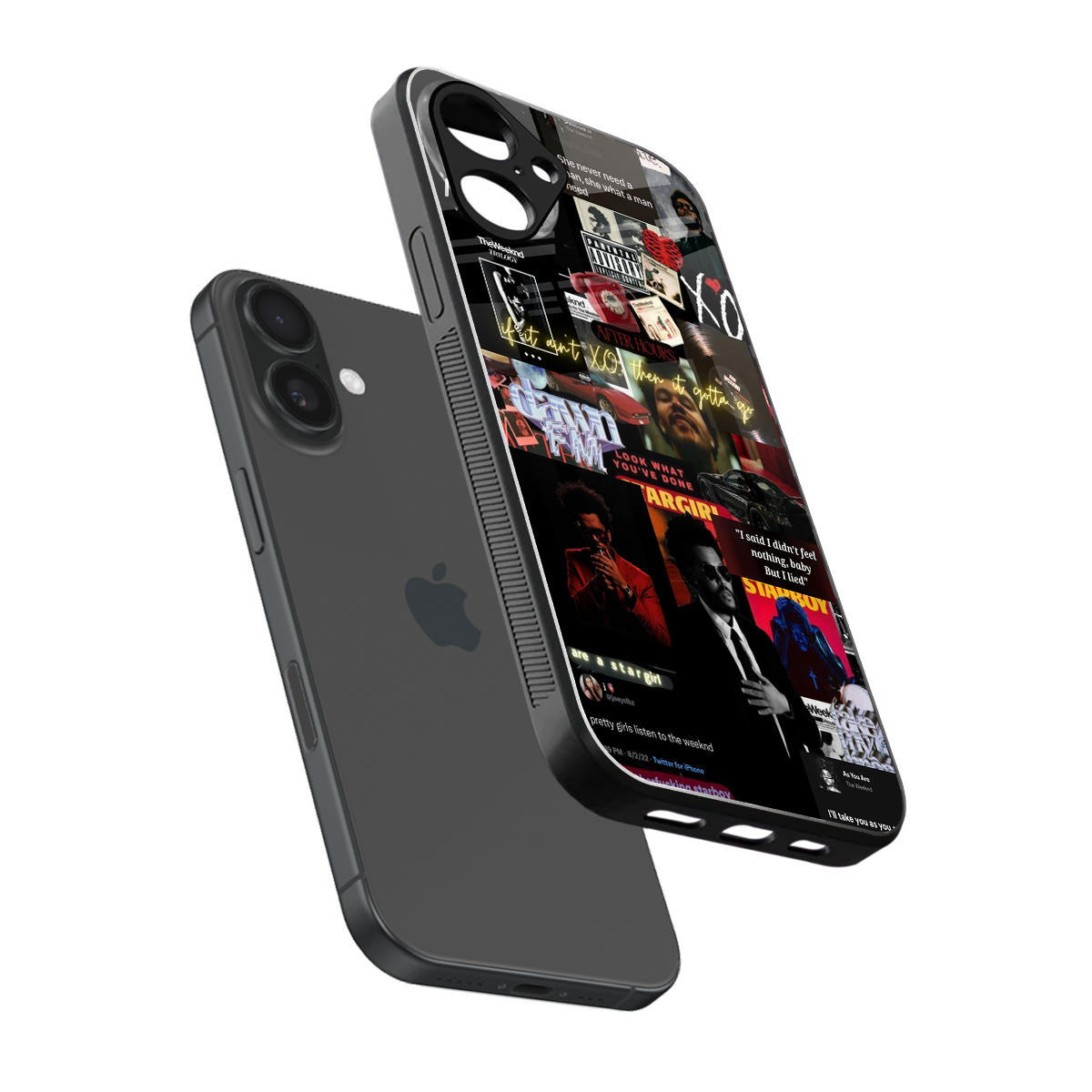 Star Boy Aura sleek iPhone 16 cover with tempered glass back and TPU edges
