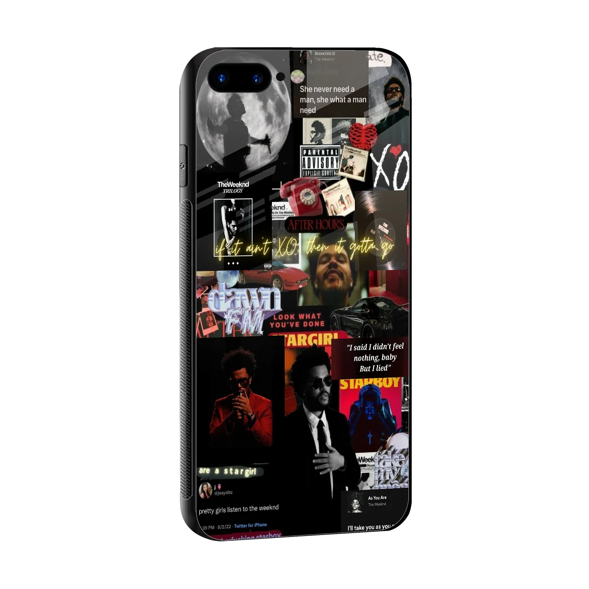 Star Boy Aura sleek iphone 8 plus cover with tempered glass back and TPU edges
