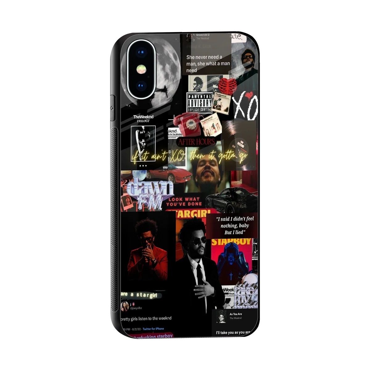 Star Boy Aura sleek iphone xs cover with tempered glass back and TPU edges