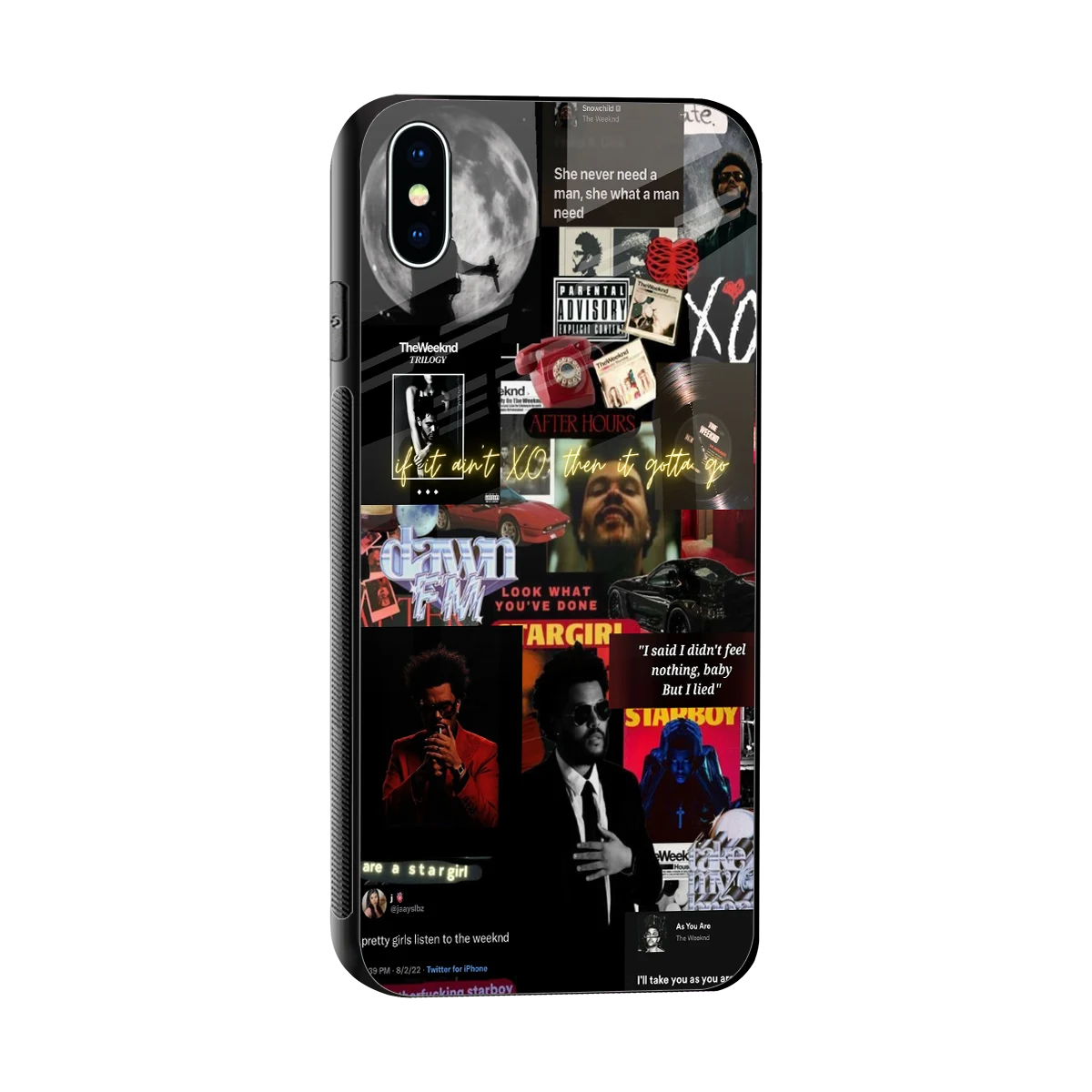 Star Boy Aura sleek iphone xs max cover with tempered glass back and TPU edges