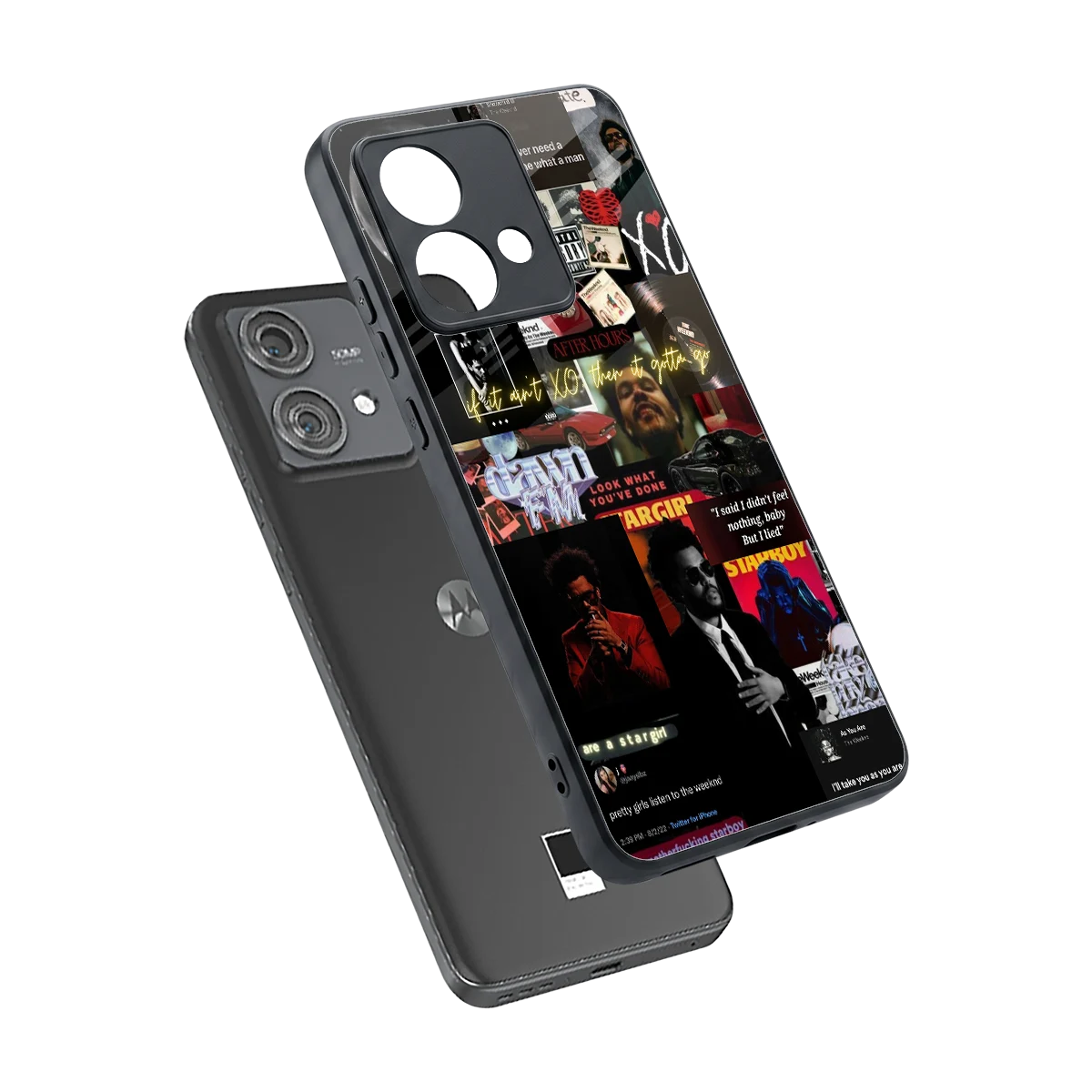 Star Boy Aura sleek motorola edge 40 neo 5g cover with tempered glass back and TPU edges