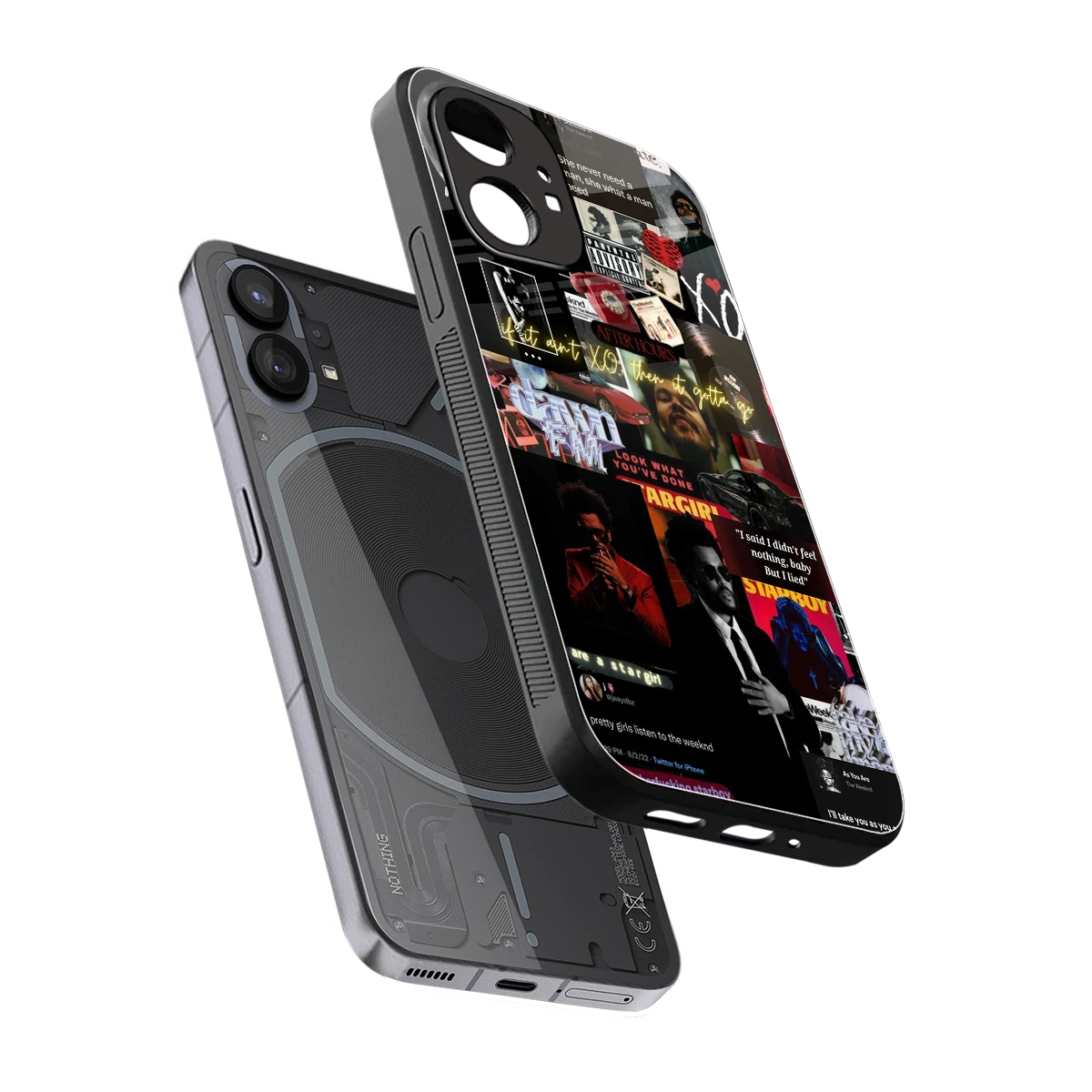 Star Boy Aura sleek nothing phone 1 cover with tempered glass back and TPU edges