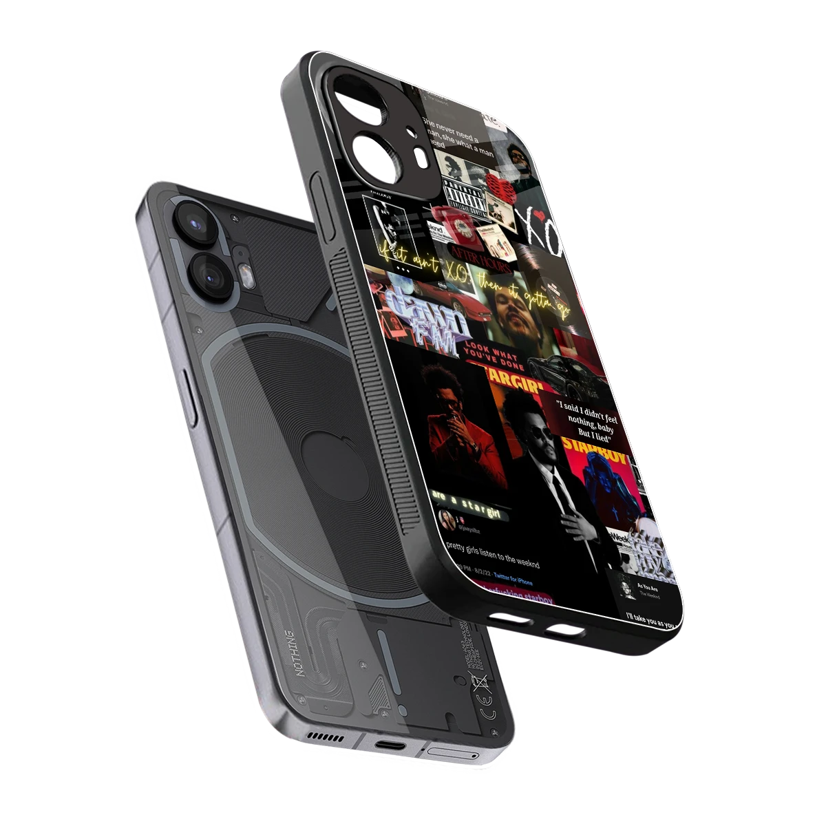 Star Boy Aura sleek nothing phone 2 cover with tempered glass back and TPU edges
