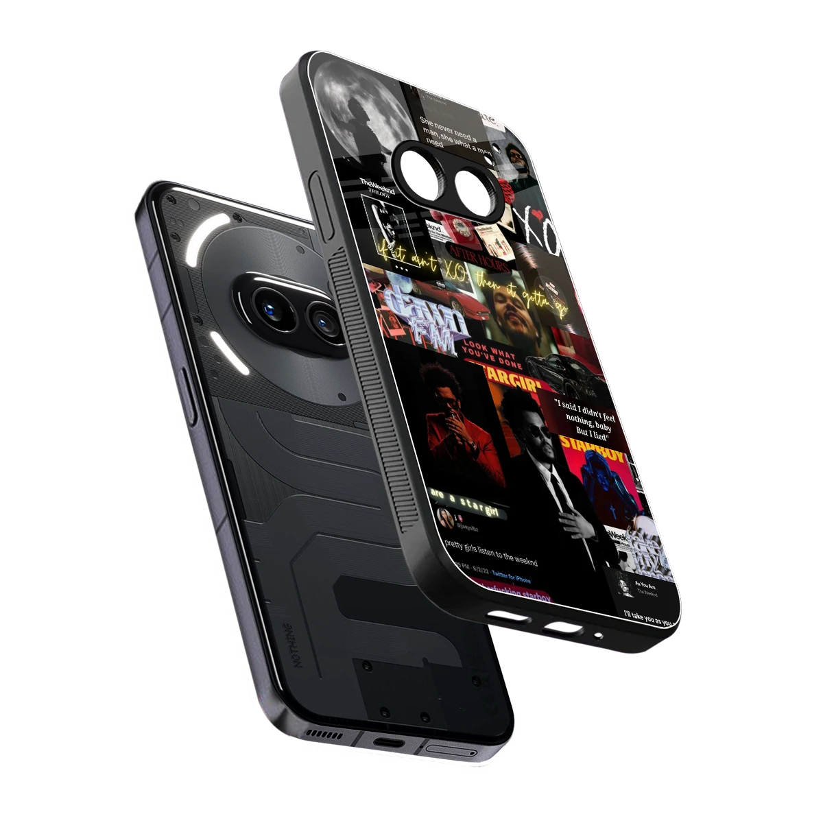 Star Boy Aura sleek nothing phone 2a cover with tempered glass back and TPU edges