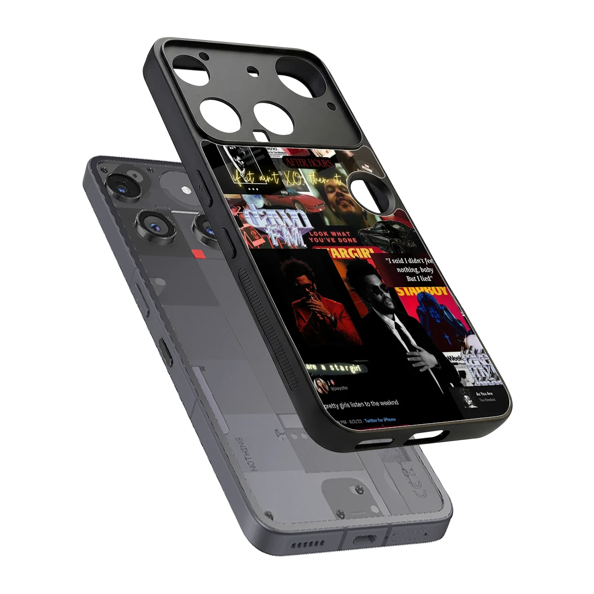 Star Boy Aura sleek nothing phone 3 cover with tempered glass back and TPU edges