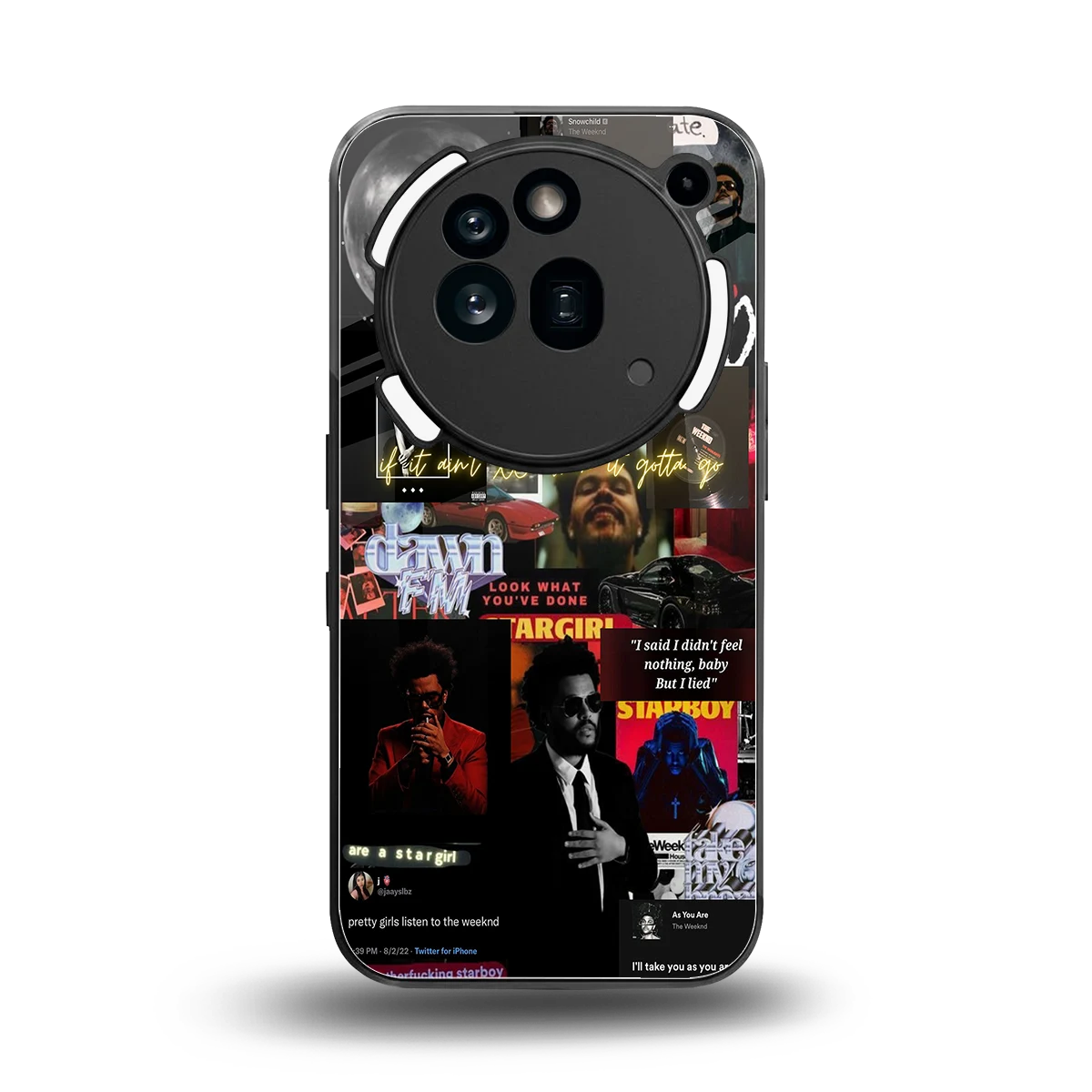 Star Boy Aura back phone cover | glass case for nothing phone 3a pro