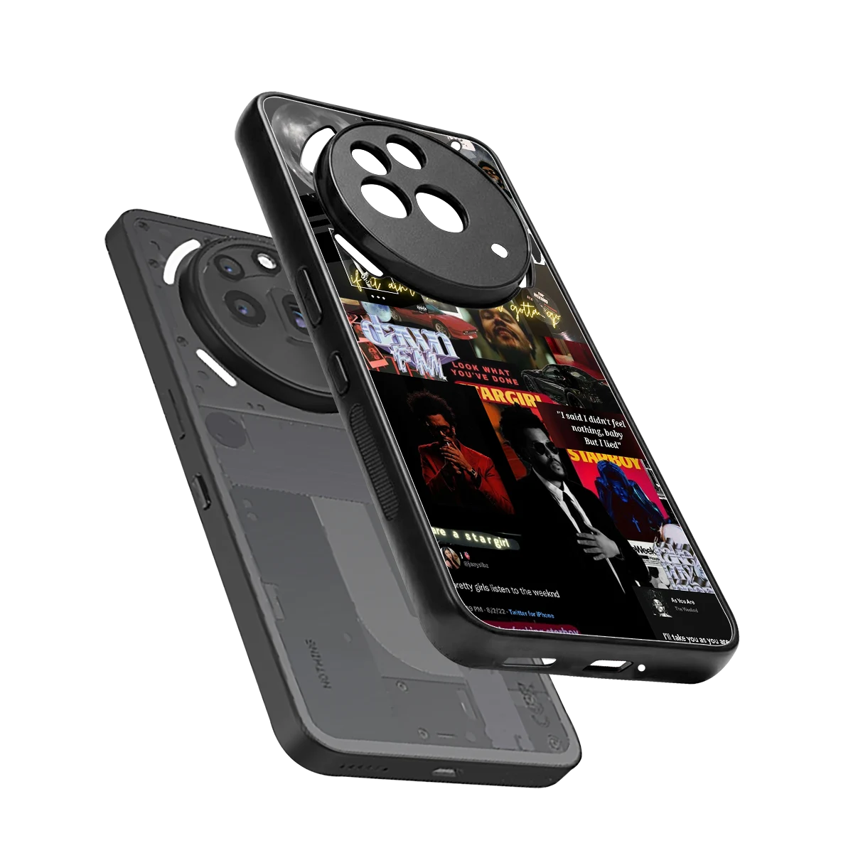 Star Boy Aura sleek nothing phone 3a pro cover with tempered glass back and TPU edges