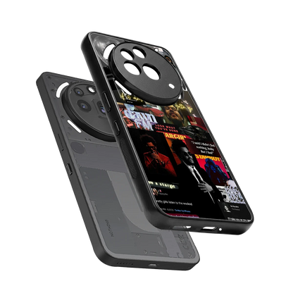 Star Boy Aura sleek nothing phone 3a pro cover with tempered glass back and TPU edges