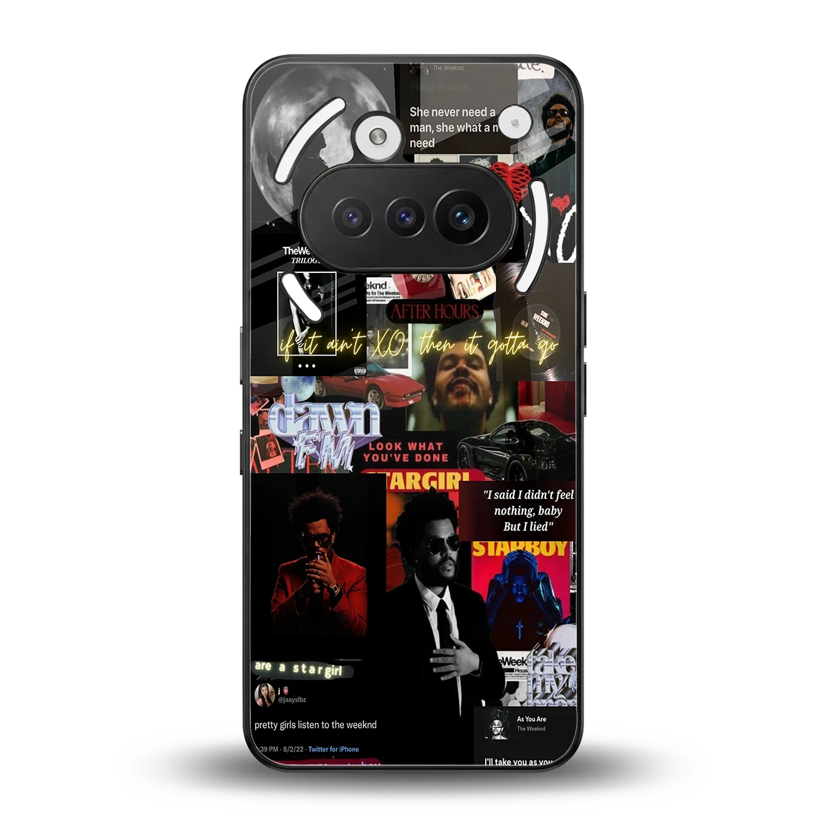 Star Boy Aura back phone cover | glass case for nothing phone 3a