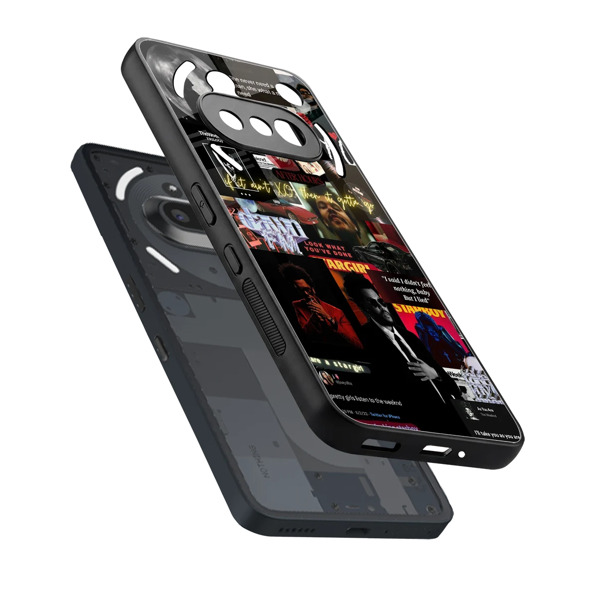 Star Boy Aura sleek nothing phone 3a cover with tempered glass back and TPU edges