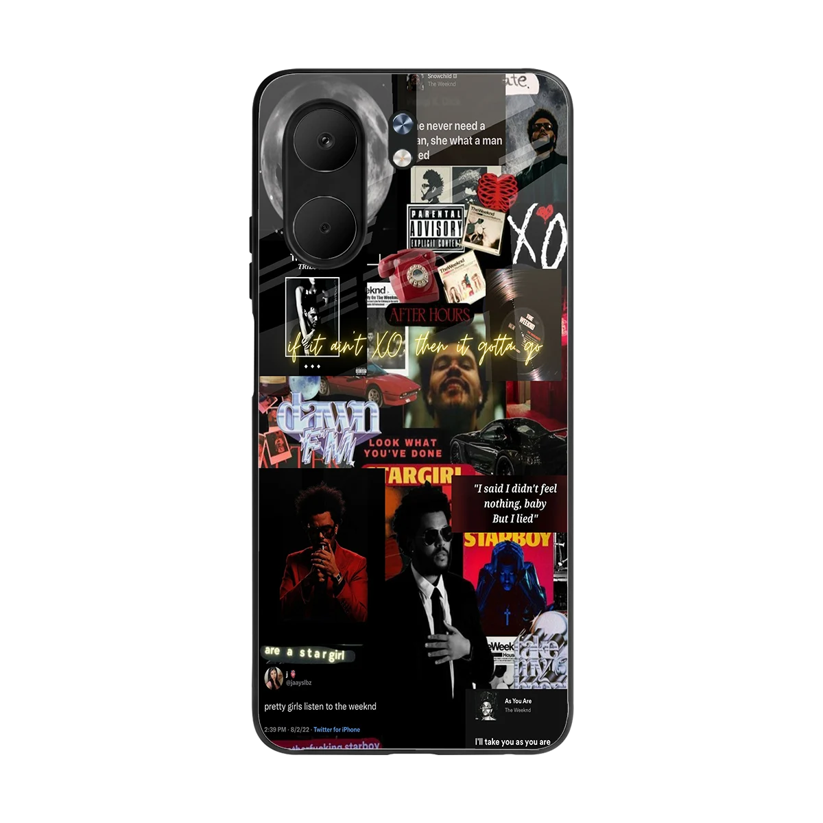 Star Boy Aura back phone cover | glass case for oppo a5x 5g