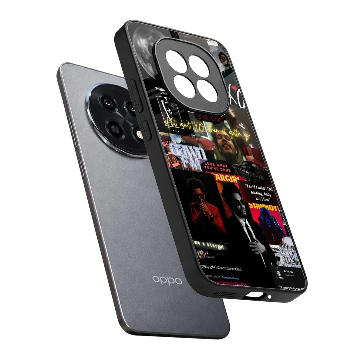 Star Boy Aura sleek oppo f29 pro 5g cover with tempered glass back and TPU edges